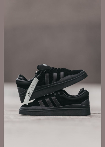 Чорні кроссовки campus light bad bunny full black - gy4121 No Brand