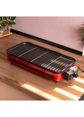 Електричний гриль настільний червоний 1500 Вт Sokany SK-6112 Jooki (360921100)
