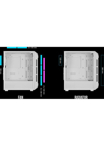 Корпус AURA GC1 ELITE ARGB White (4711514500608) Gamdias (329996115)