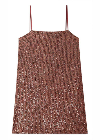 Коричнева вечірня сукня,коричневий, Stradivarius