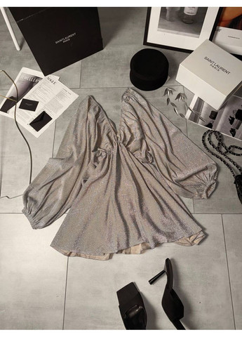 Золотий святковий, вечірня сукня No Brand однотонна