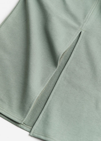 Мятная кэжуал однотонная юбка H&M