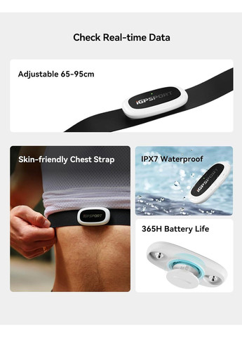 Датчик серцевого ритму HR50 комбінований Igpsport (370432949)