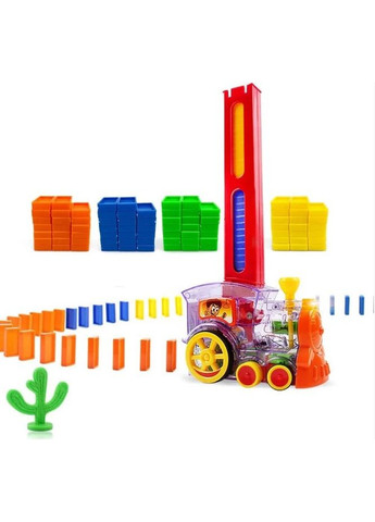 Розвиваюча іграшка паровозик доміно DOMINO Happy Truck 60 деталей No Brand (360648082)