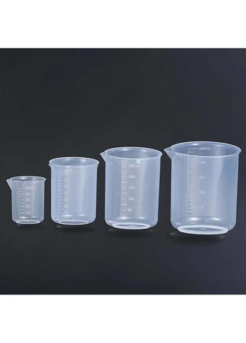 Пластиковий мірний стакан 100 мл з носиком та градуюванням вимірювальна склянка Kitchen Master (338402414)