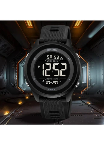 Наручные часы Skmei 2498PBKBK All Black спортивные чёрные No Brand (400975144)