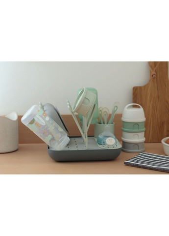 Сушилка для посуды Forest зеленая/серая, арт. 911731 Beaba (369490052)