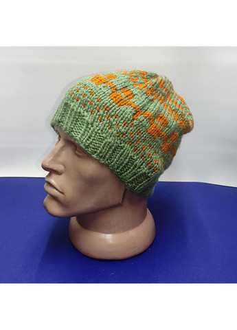 Шапка біні "Даллас" з визирунком, для чоловіків, ручна робота від, 50-58 см, мікс PRIGRIZ (369165089)