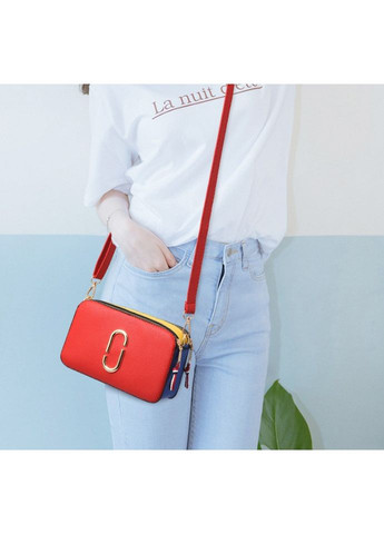 Жіноча сумка клатч через плече із еко шкіри червона ProDobro (363259446)