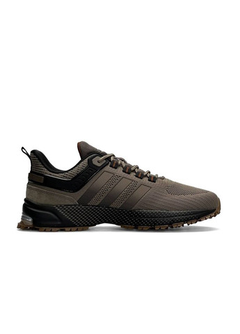 Коричневые демисезонные кроссовки мужские, вьетнам adidas Marathon Sand Black