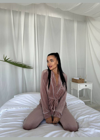 Бежева всесезон піжама жіноча No Brand