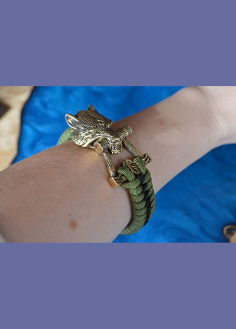 Браслет із паракорда з Вовком під замовлення + брелок в подарунок No Brand (341738729)