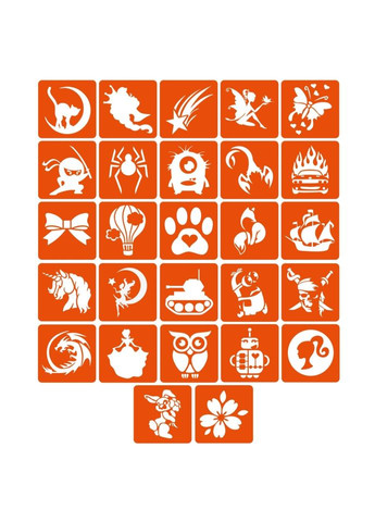 Набір для біо-тату "Для дітей №2 - гліттер" set-kids-2-glitter Fresh Tattoo (302520318)