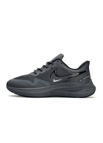Темно-сірі Осінні кросівки чоловічі nike No Brand Air Zoom Winflo 8 Shield Dark Grey Space
