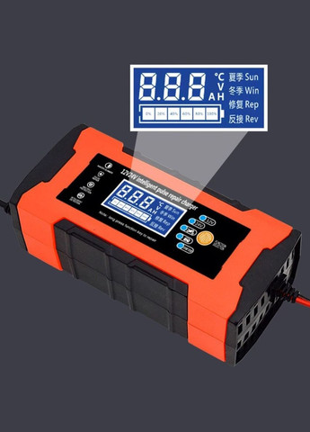 Умное зарядное устройство 12/24V 10A 120W для гелевых кислотных AGM аккумуляторов No Brand (279553467)