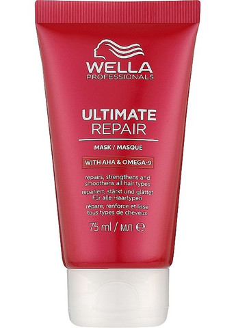 Крем-маска для всіх типів волосся Ultimate Repair Mask With AHA & Omega-9 500ml (1324357-17517251) Wella Professionals (368649182)