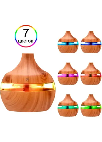 Увлажнитель воздуха Mini Atomization деревянный с ночником No Brand (408437238)