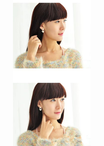 Сережки перлинні перли кристали у вигляді крапель з перлинами No Brand (338436087)