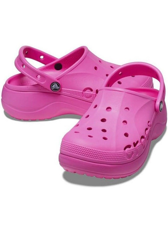 Сабо крокси на платформі Crocs Baya Platform Pink (353379835)