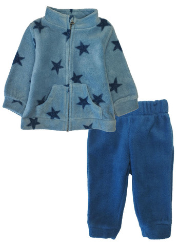 Синий зимний флисовый костюм (толстовка, брюки) брючный Tex