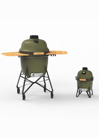 Маленький керамический угольный гриль зеленый 2415708 BergHoff (316467914)