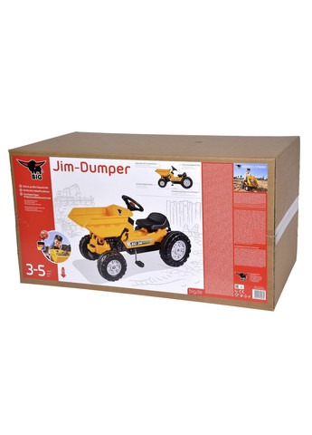 Трактор педальний Самоскид Джим Дампер для катання малюка, жовтий () BIG 56568 (361855707)