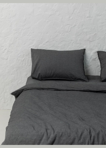 Комплект білизни із вареної бавовни Silver полуторний, Простирадло з резинкою 180х200 Leglo (300370629)