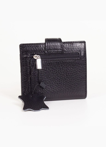 Жіночий маленький шкіряний гаманець 002145 чорний Karya (261481955)