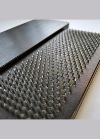 Доска Садху (Sadhu) "Royal Black", доска с гвоздями для йоги, шаг 10мм. Оцинкованные гвозди No Brand (301482797)