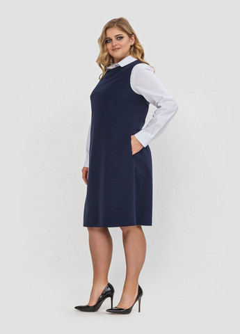 Демисезонный женский сарафан санта 56 синий 0173 Vlavi