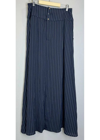 Разноцветная повседневная юбка синяя в полоску валенсия Modna KAZKA