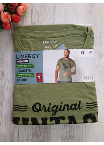 Зеленая мужская футболка Livergy