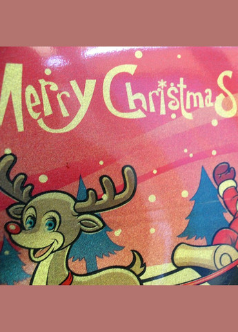 Новогодняя салфетка двухсторонняя Санта с блёстками 30*45 см НЕПРОМОКАЕМАЯ Hell (303210266)