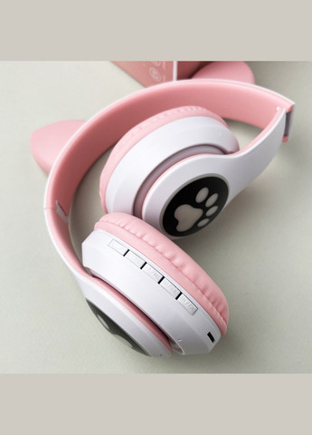 Бездротові навушники Cat Ear RGB STN-28 Рожевий No Brand (333427986)