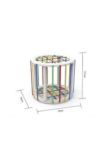 Развивающий тактильный куб-сортер 126-23 с набором пластмассовых шаров. Круглый. Fun Game (327216668)