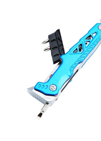 Мультитул JB-09 17в1 Нож Плоскогубцы Разжигатель Чехол Синий JB Tacticals (342966746)