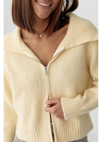 Бежевый демисезонный кардиган Lurex