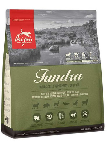 Сухий корм для собак для всіх порід та всіх стадій життя Tundra Dog 2 кг (o18520) Orijen (280951580)