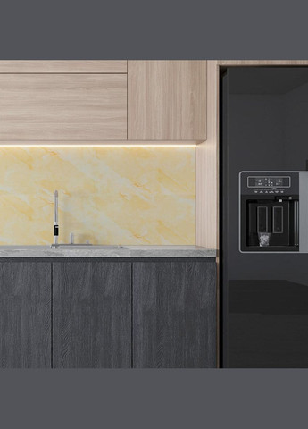 Самоклеящаяся стеновая PET плитка Бежевый мрамор Sticker Wall (308067565)