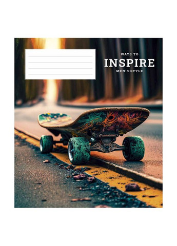 Тетрадь 36 л. линия " " / Men's style Школярик (342417541)