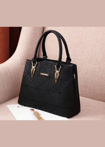 Стильная женская сумка эко кожа черная No Brand (298997970)