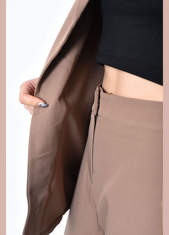 Костюм брючний жіночий кольору моко Let's Shop (276191527)