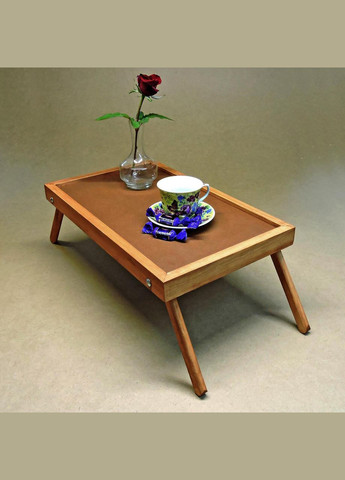 Столик-поднос для завтрака из дерева Орегон шафран (СТП-000106) No Brand (327868291)