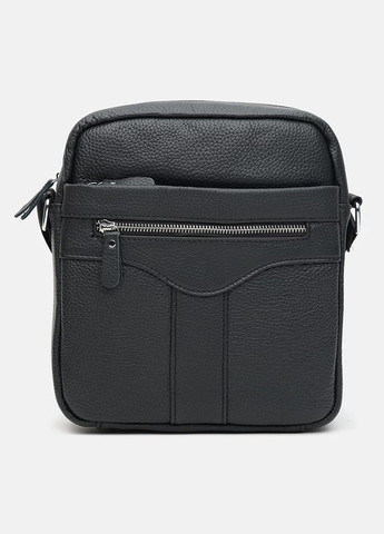 Сумка чоловіча шкіряна через плече K10187bl Чорний Keizer (302008229)