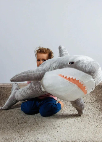Большая мягкая игрушка Акула 140 см плюшевая подушка My Kigu (369774647)