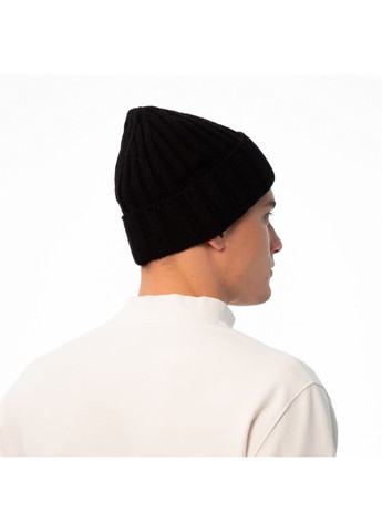 Шапка біні чоловіча вовна з акрилом чорна CLARK 255-517 LuckyLOOK 255-517M (322791736)