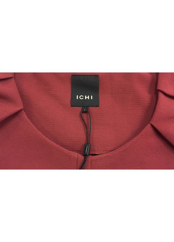 Бордовое кэжуал, праздничный, деловое, вечернее платье Ichi однотонное