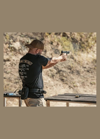 Чорна футболка gun family ts306abk Dobermans Aggressive