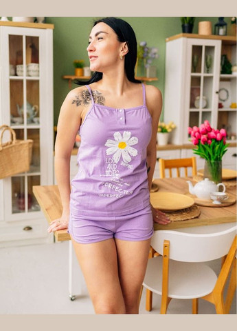 Фиолетовая всесезон комплект женский (топ+шорты) hc (h001-8118-001-33-1) No Brand