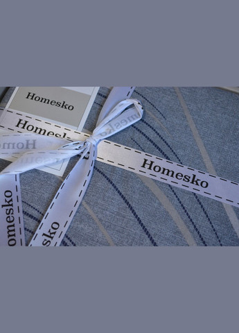 Постільна білизна Homesko Ranforce 160 х 220 см Donis Grey First Choice (318381566)